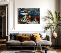 Still Life With Fruit Dish By Cezanne Paul Fine Art Print