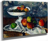 Still Life With Fruit Dish By Cezanne Paul Fine Art Print