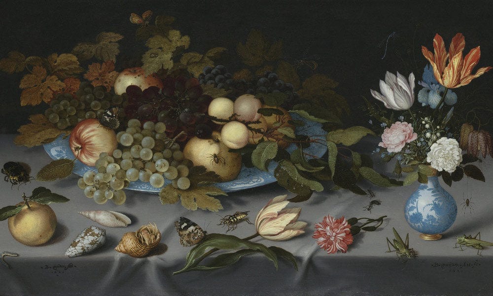 Still Life With Fruits And Flowers By Balthasar Van Der Ast Fine Art Print