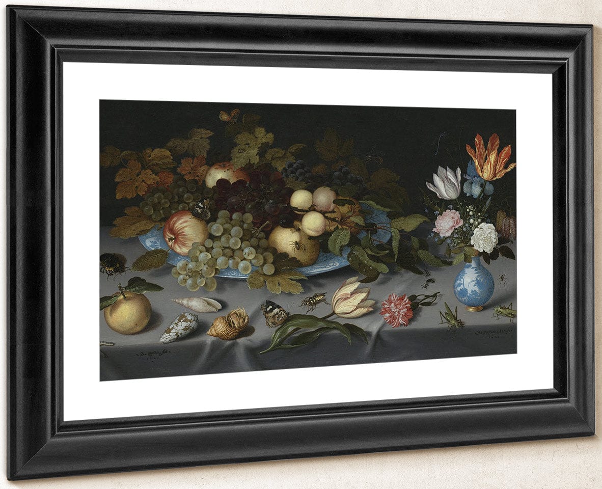 Still Life With Fruits And Flowers By Balthasar Van Der Ast Fine Art Print