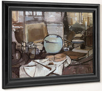 Still Life With Ginger Jar1 1912 Oil On Canvas 655X750Mm Haags Gemeentenmuseum By Piet Mondrian Fine Art Print