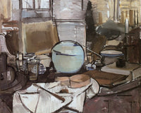 Still Life With Ginger Jar1 1912 Oil On Canvas 655X750Mm Haags Gemeentenmuseum By Piet Mondrian Fine Art Print