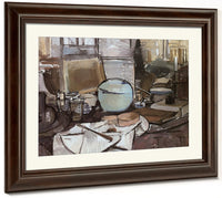 Still Life With Ginger Jar1 1912 Oil On Canvas 655X750Mm Haags Gemeentenmuseum By Piet Mondrian Fine Art Print