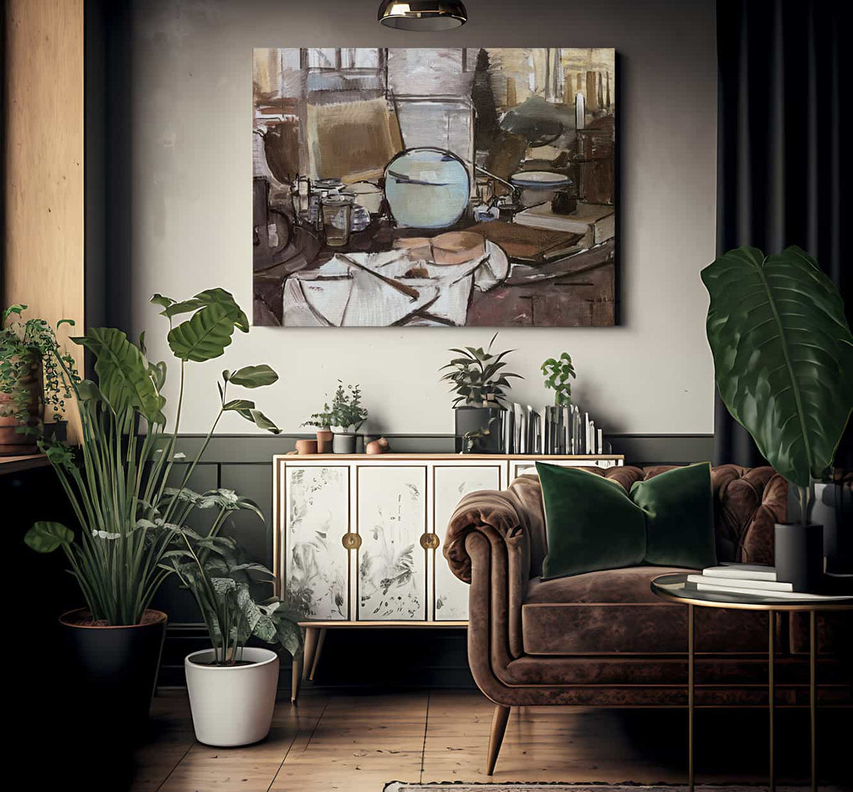 Still Life With Ginger Jar1 1912 Oil On Canvas 655X750Mm Haags Gemeentenmuseum By Piet Mondrian Fine Art Print