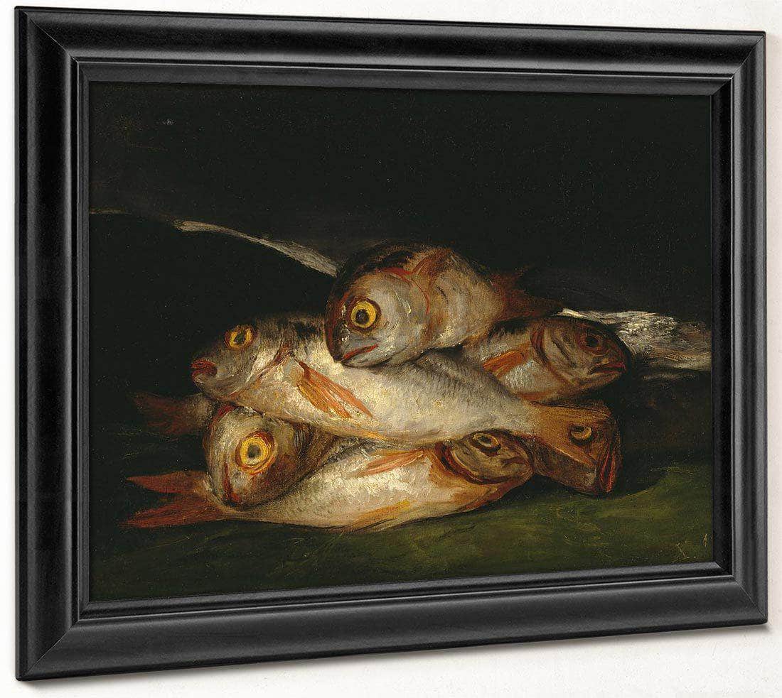 Still Life With Golden Bream By Francisco De Goya Fine Art Print