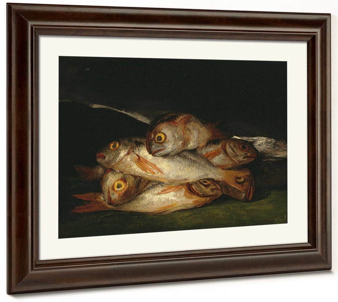 Still Life With Golden Bream By Francisco De Goya Fine Art Print