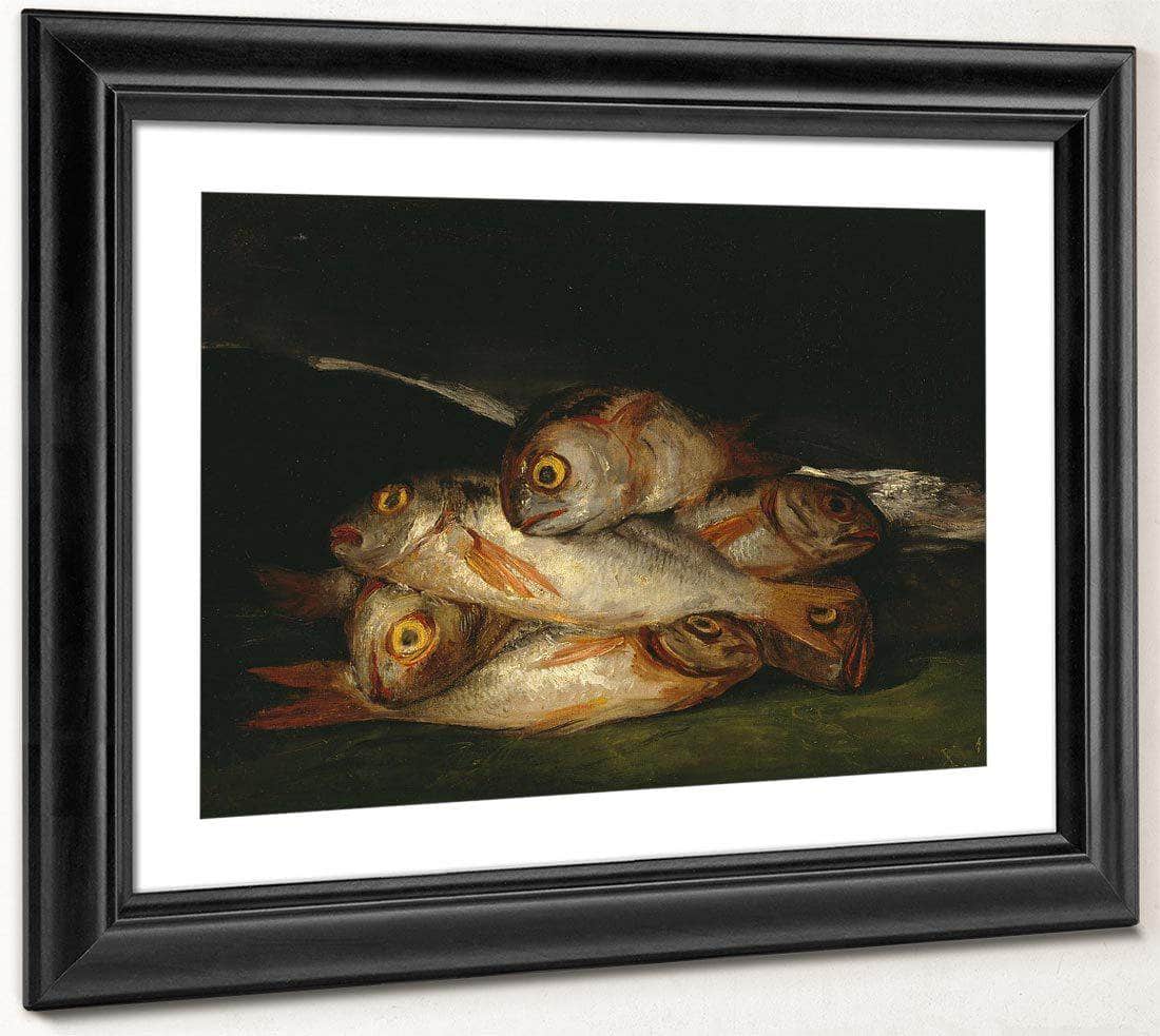 Still Life With Golden Bream By Francisco De Goya Fine Art Print