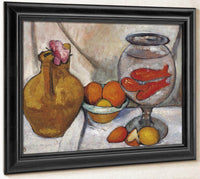 Still Life With Goldfish Bowl By Paula Modersohn Becker Fine Art Print