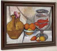 Still Life With Goldfish Bowl By Paula Modersohn Becker Fine Art Print