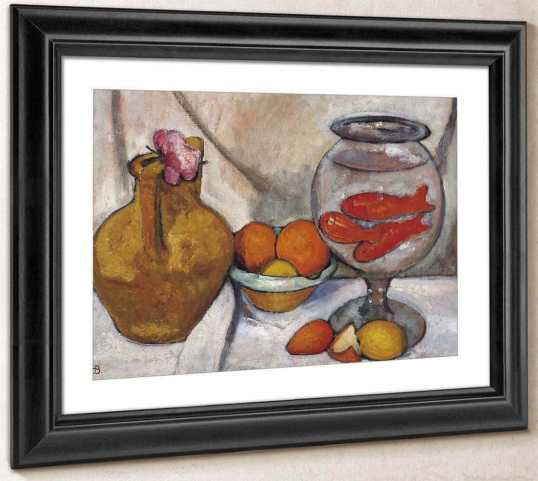 Still Life With Goldfish Bowl By Paula Modersohn Becker Fine Art Print