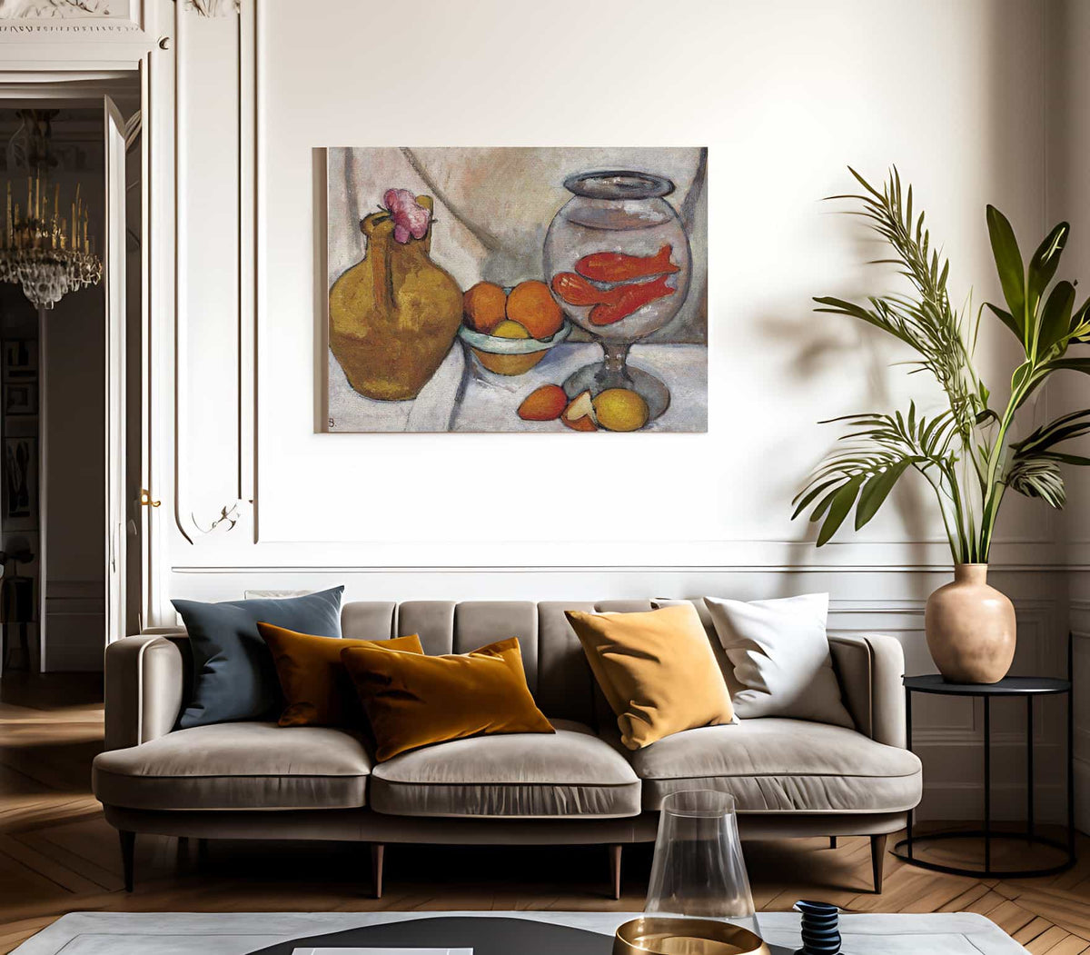 Still Life With Goldfish Bowl By Paula Modersohn Becker Fine Art Print