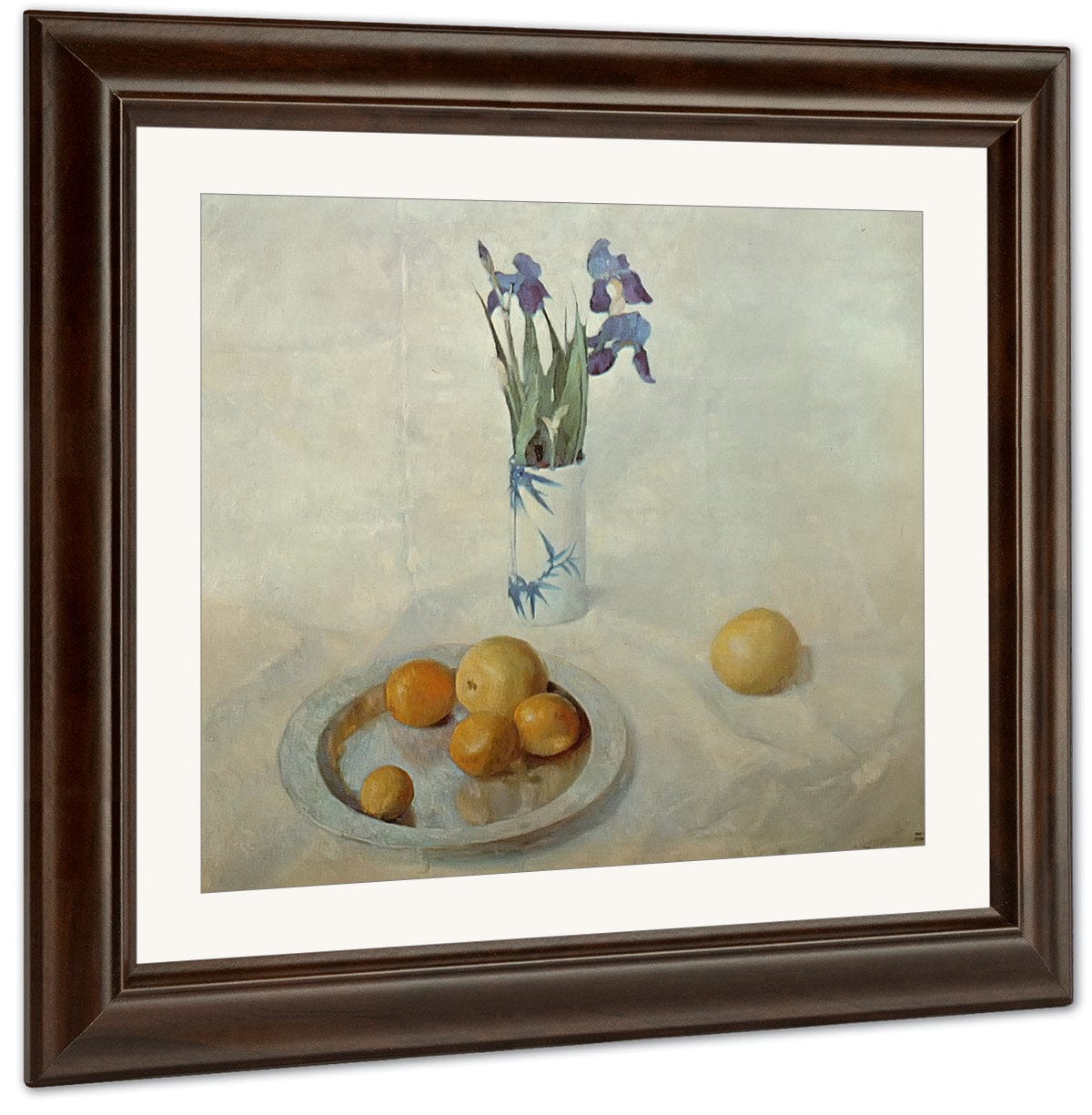 Still Life With Iris And Oranges By NC Wyeth Fine Art Print