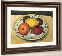 Still Life With Leaf Plant, Lemon And Orange By Paula Modersohn Becker Fine Art Print