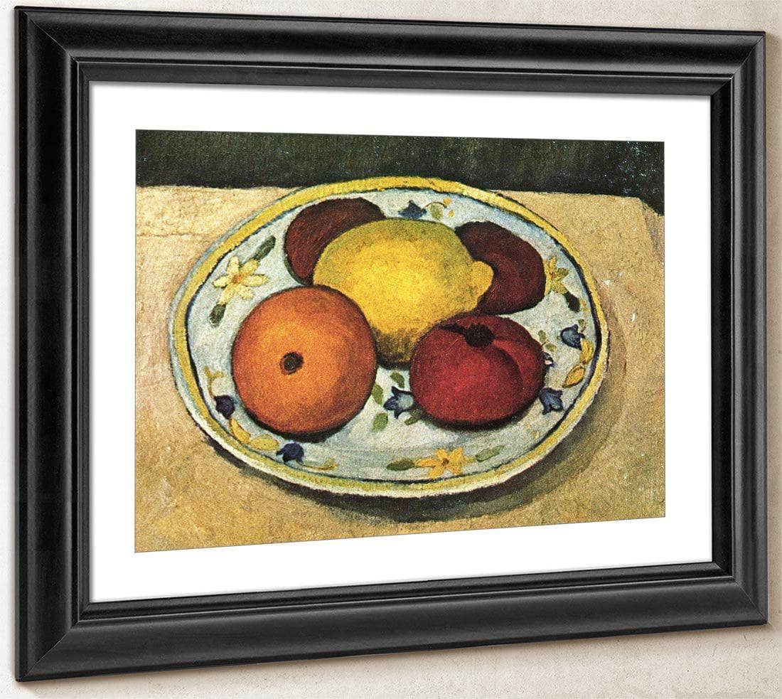 Still Life With Leaf Plant, Lemon And Orange By Paula Modersohn Becker Fine Art Print
