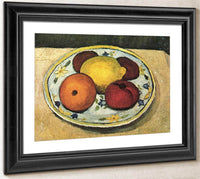 Still Life With Leaf Plant, Lemon And Orange By Paula Modersohn Becker Fine Art Print