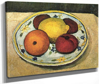 Still Life With Leaf Plant, Lemon And Orange By Paula Modersohn Becker Fine Art Print