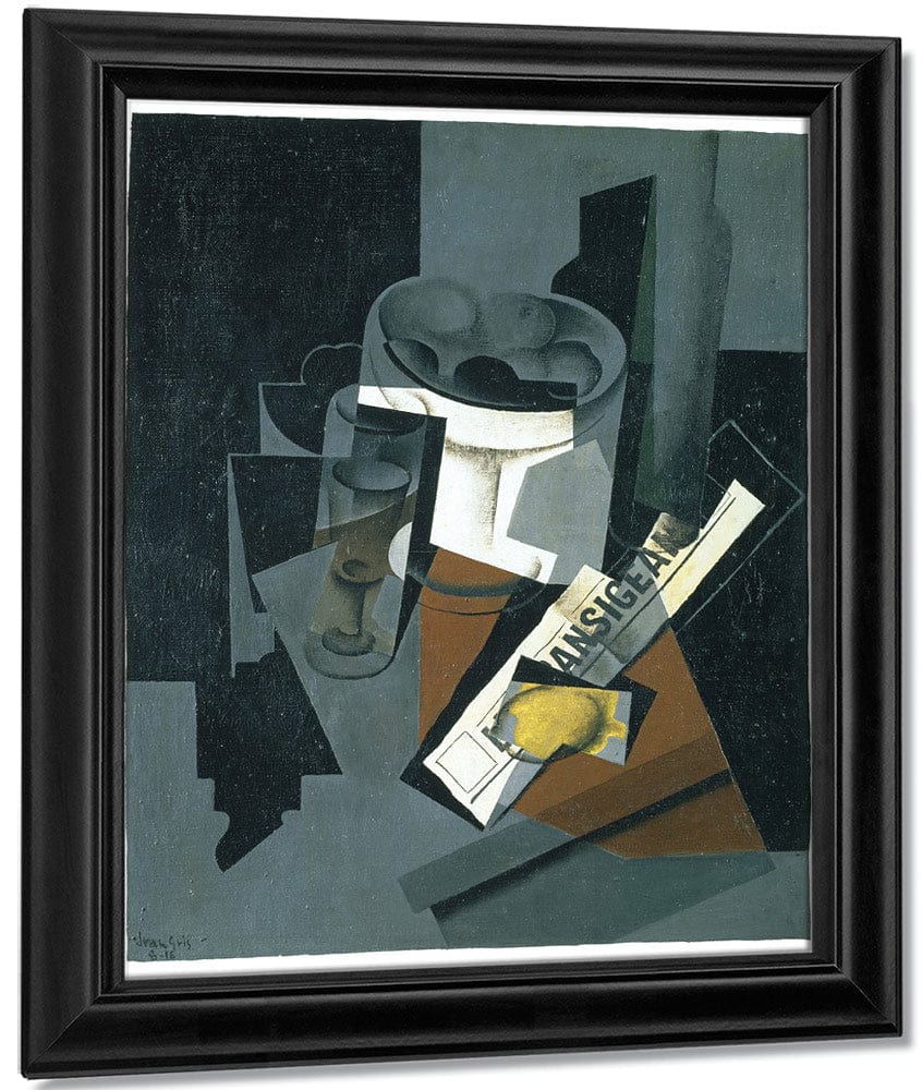 Still Life With Newspaper By Juan Gris Fine Art Print