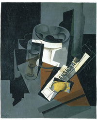 Still Life With Newspaper By Juan Gris Fine Art Print