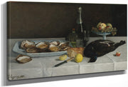 Still Life With Oysters By Eugene Henri Paul Gauguin Fine Art Print