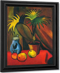 Still Life With Palm Leaves By August Macke Fine Art Print