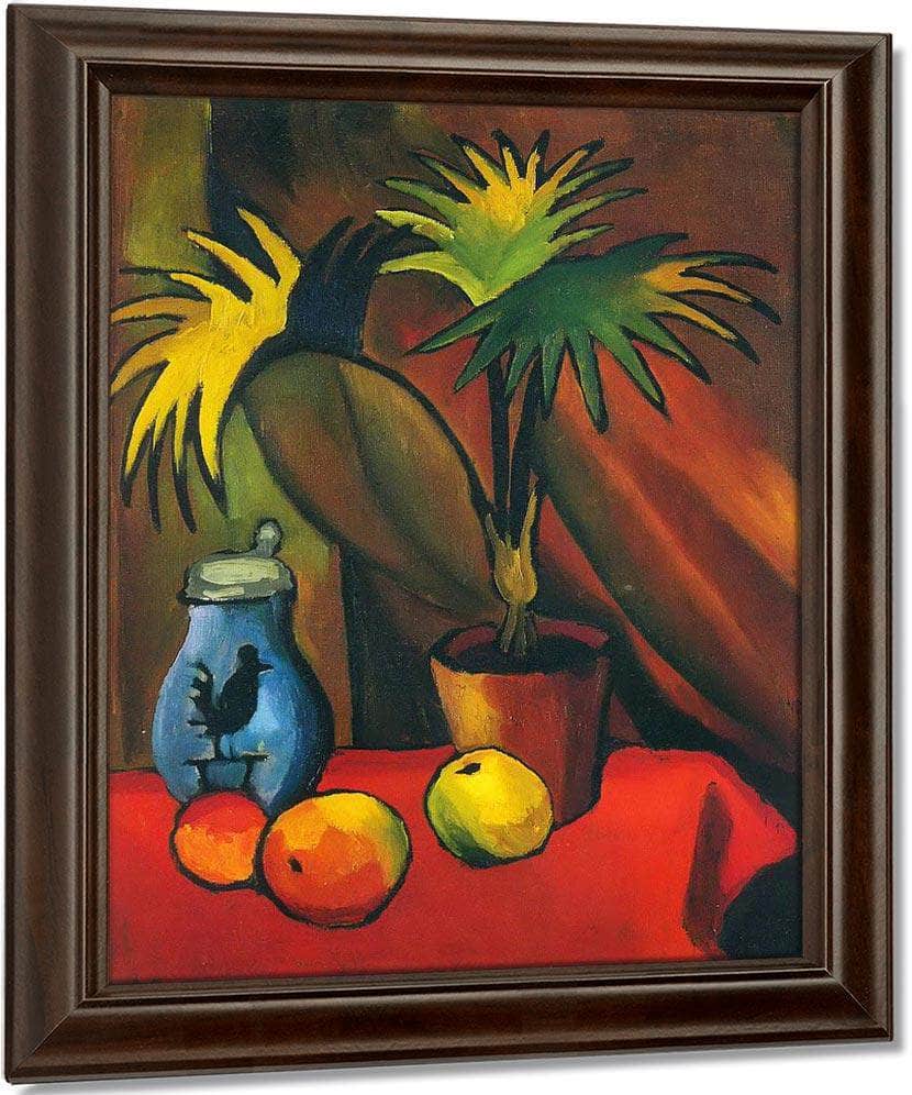 Still Life With Palm Leaves By August Macke Fine Art Print