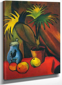 Still Life With Palm Leaves By August Macke Fine Art Print
