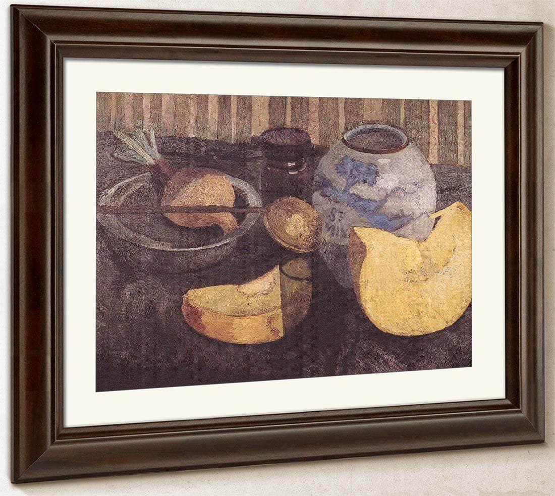 Still Life With Pumpkin By Paula Modersohn Becker Fine Art Print