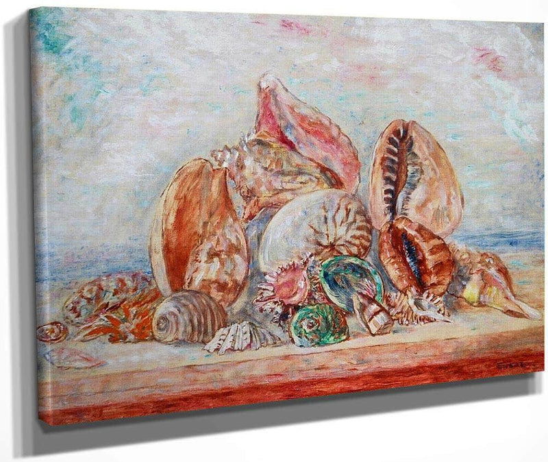 Still Life With Shells By James Ensor Fine Art Print