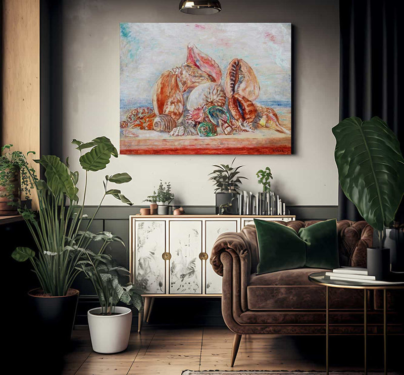 Still Life With Shells By James Ensor Fine Art Print