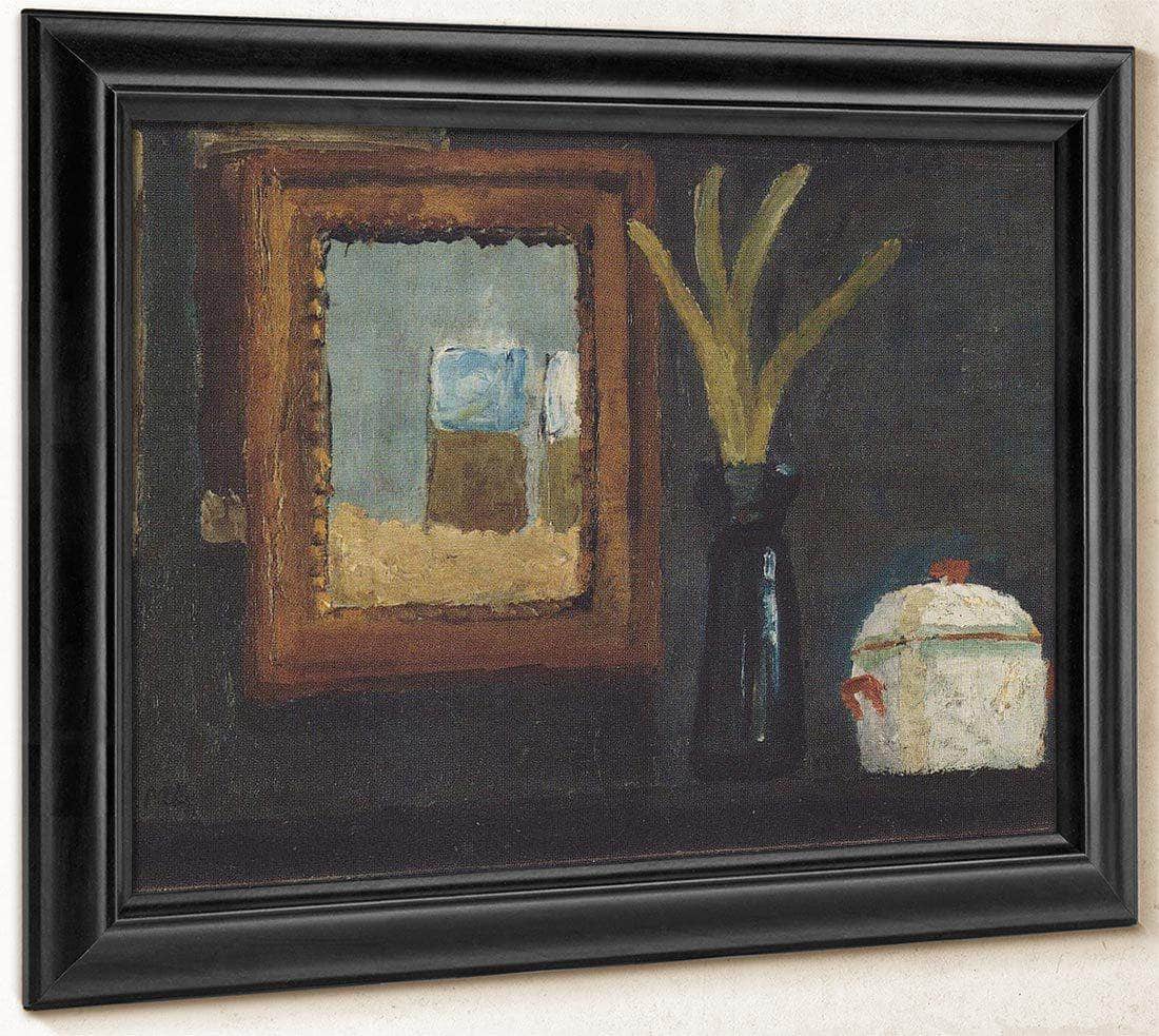 Still Life With Sugar Bowl And Hyacinth In Glass By Paula Modersohn Becker Fine Art Print