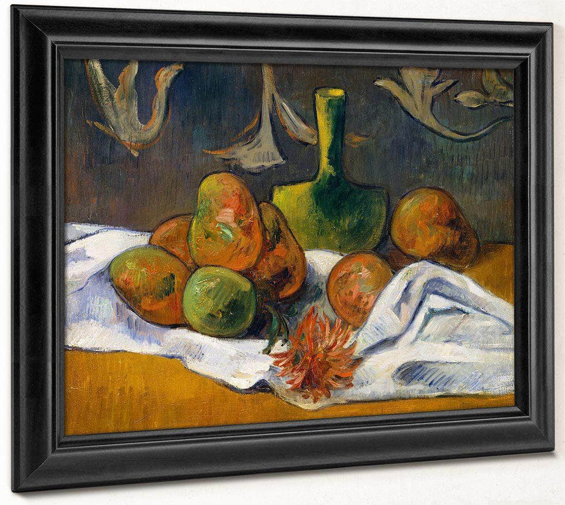 Still Life With Teapot And Fruit 1896 By Paul Gauguin Fine Art Print