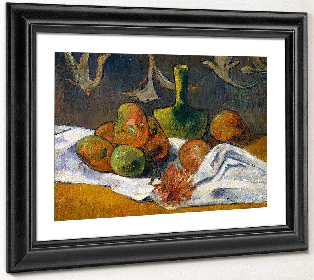Still Life With Teapot And Fruit 1896 By Paul Gauguin Fine Art Print