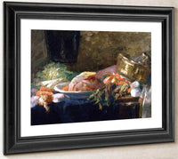 Still Life With Vegetables By James Ensor Fine Art Print