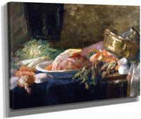 Still Life With Vegetables By James Ensor Fine Art Print