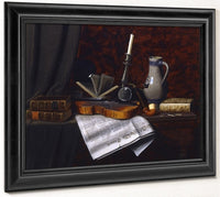Still Life With Violin By William Michael Harnett Fine Art Print