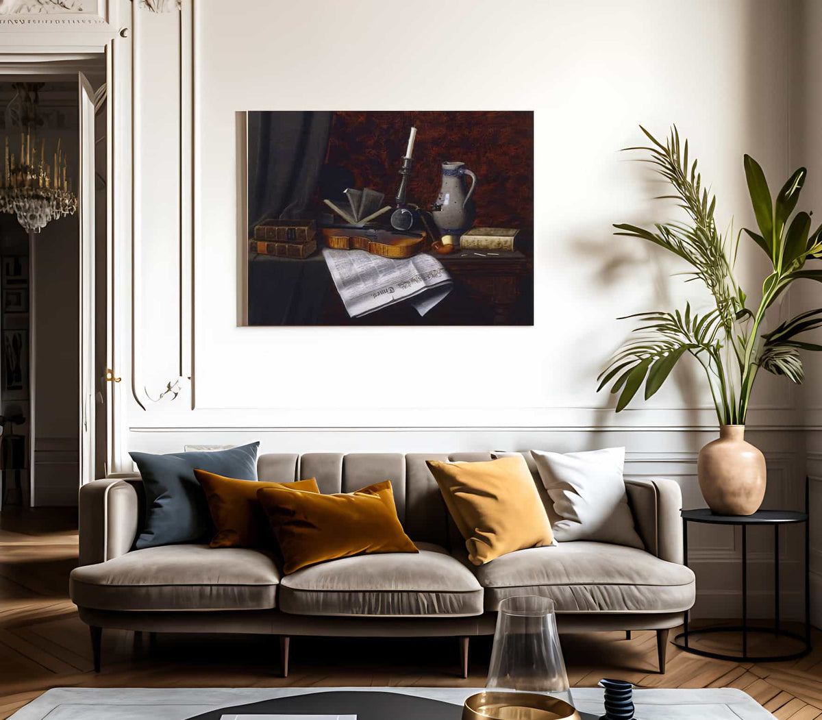 Still Life With Violin By William Michael Harnett Fine Art Print