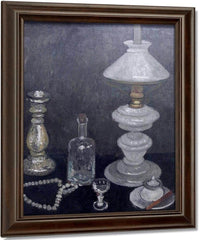 Still Life With White Lamp By Paula Modersohn Becker Fine Art Print