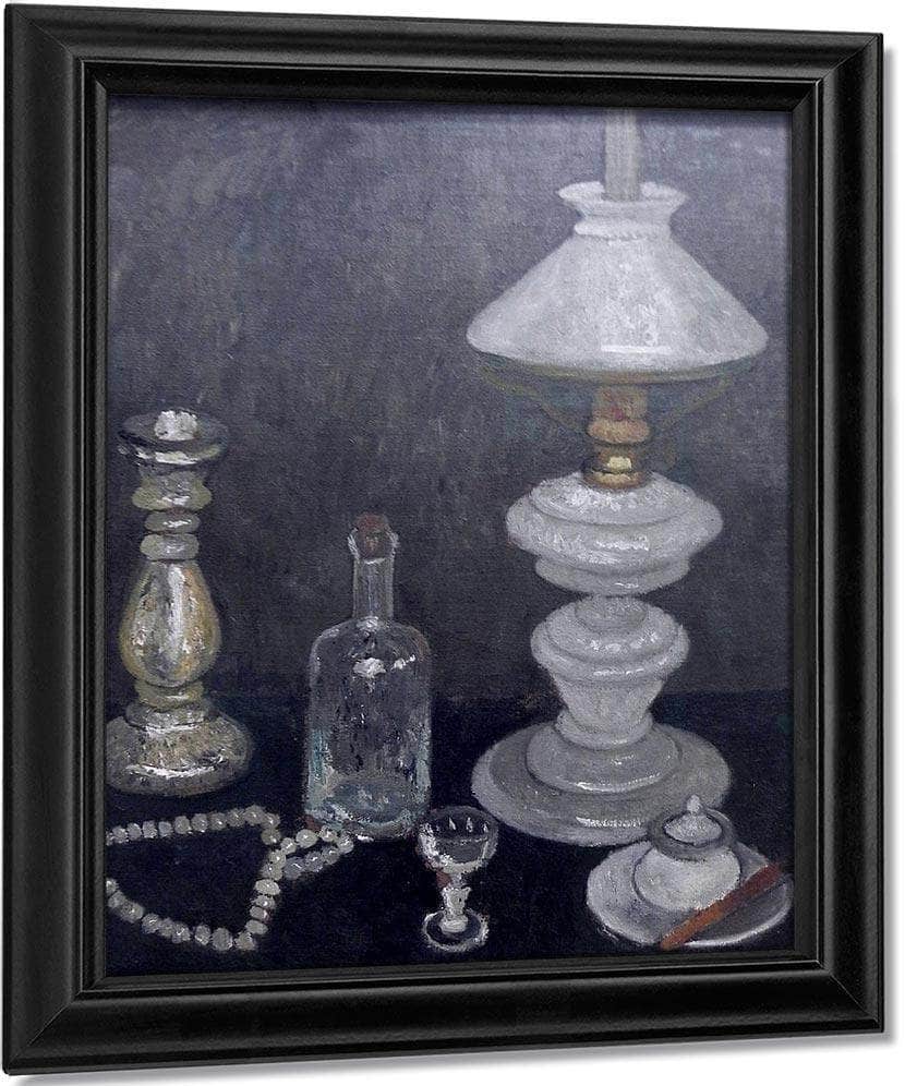 Still Life With White Lamp By Paula Modersohn Becker Fine Art Print