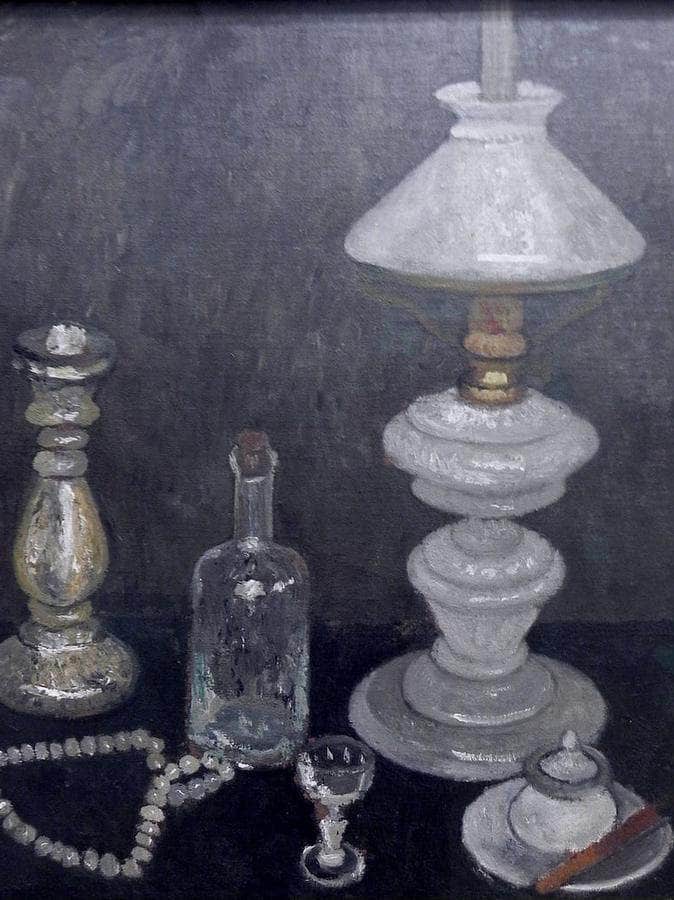 Still Life With White Lamp By Paula Modersohn Becker Fine Art Print