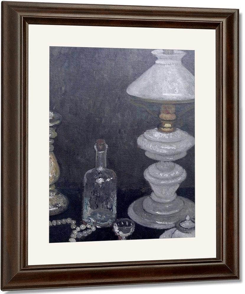 Still Life With White Lamp By Paula Modersohn Becker Fine Art Print