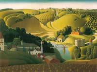 Stone City By Grant Wood Fine Art Print