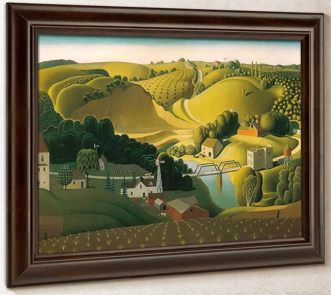 Stone City By Grant Wood Fine Art Print
