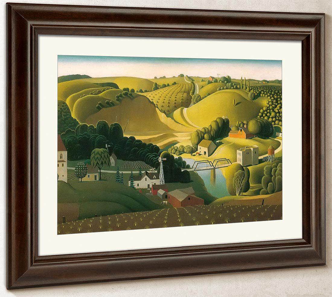 Stone City By Grant Wood Fine Art Print