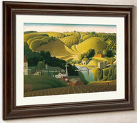 Stone City By Grant Wood Fine Art Print