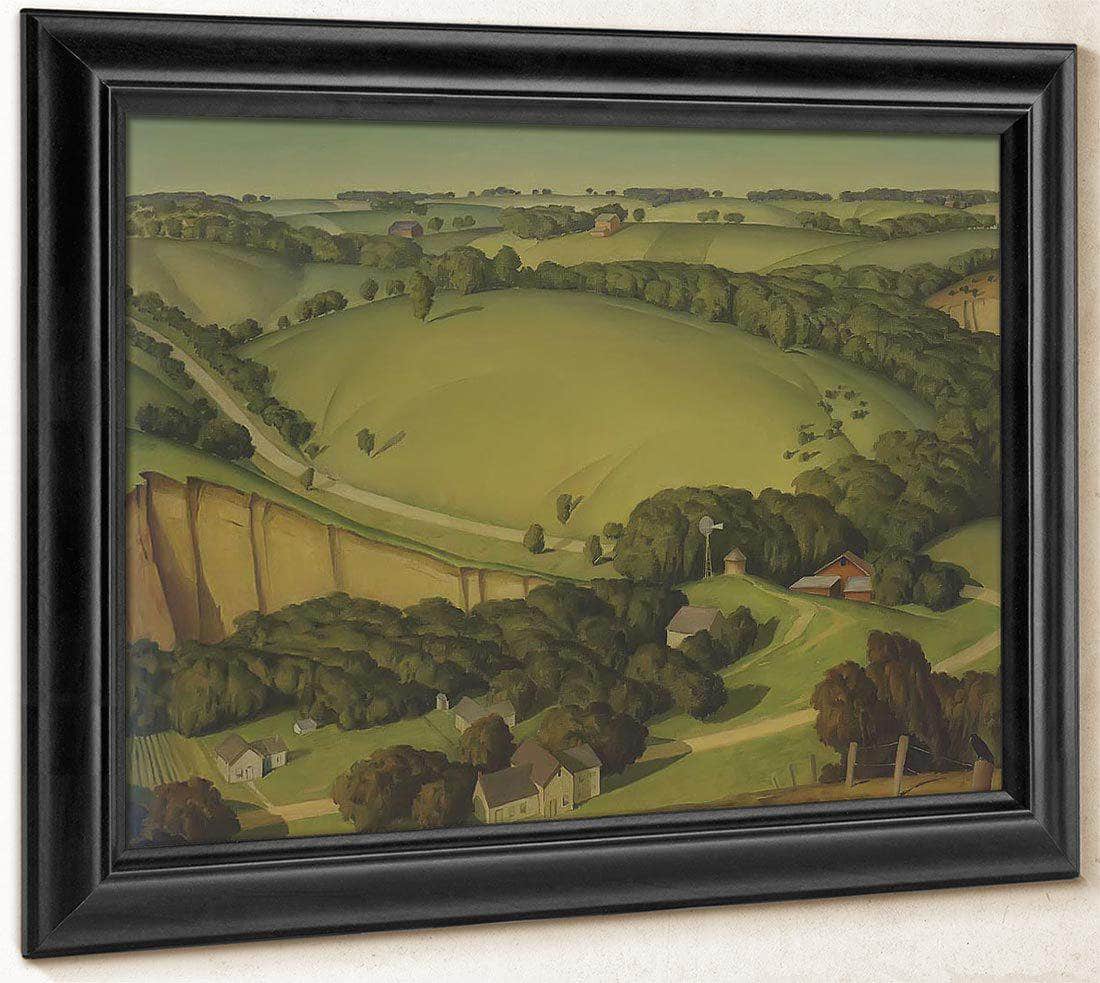 Stone City Landscape By Marvin Dorwart Cone Fine Art Print