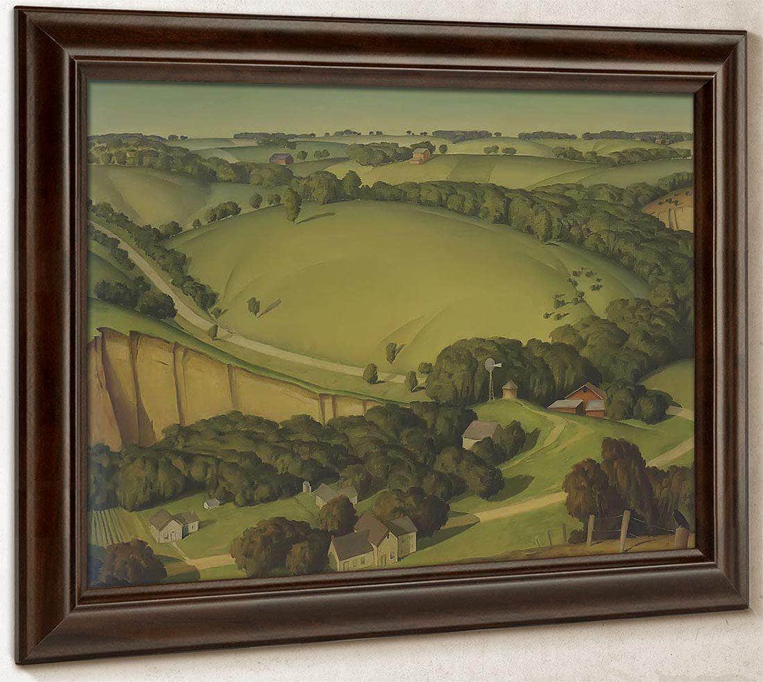 Stone City Landscape By Marvin Dorwart Cone Fine Art Print