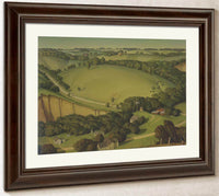 Stone City Landscape By Marvin Dorwart Cone Fine Art Print