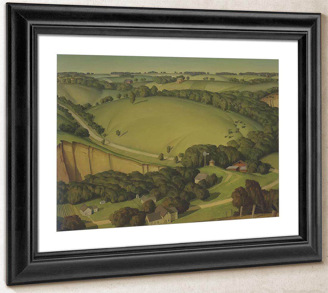 Stone City Landscape By Marvin Dorwart Cone Fine Art Print