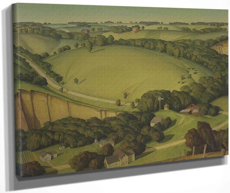 Stone City Landscape By Marvin Dorwart Cone Fine Art Print