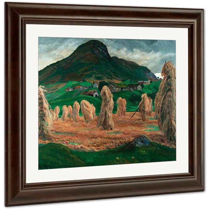 Stook (With Face) By Nicolai Astrup Fine Art Print